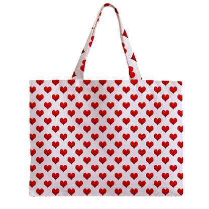 Zipper Mini Tote Bag Hearts