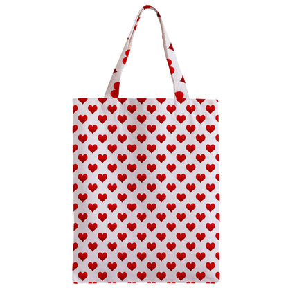 Zipper Classic Tote Bag Hearts