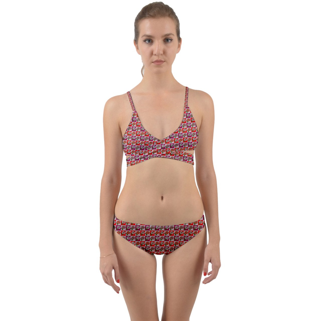 Wrap Around Bikini Set Hibiscus