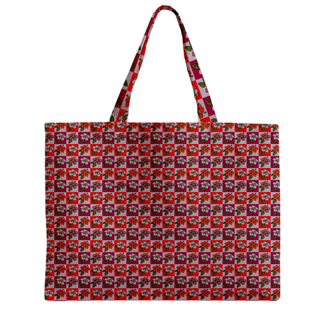 Zipper Mini Tote Bag Hibiscus