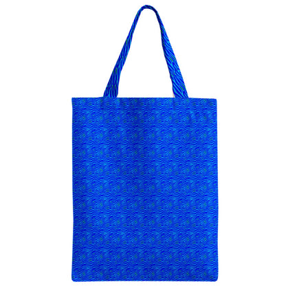 Zipper Classic Tote Bag Blue Wave