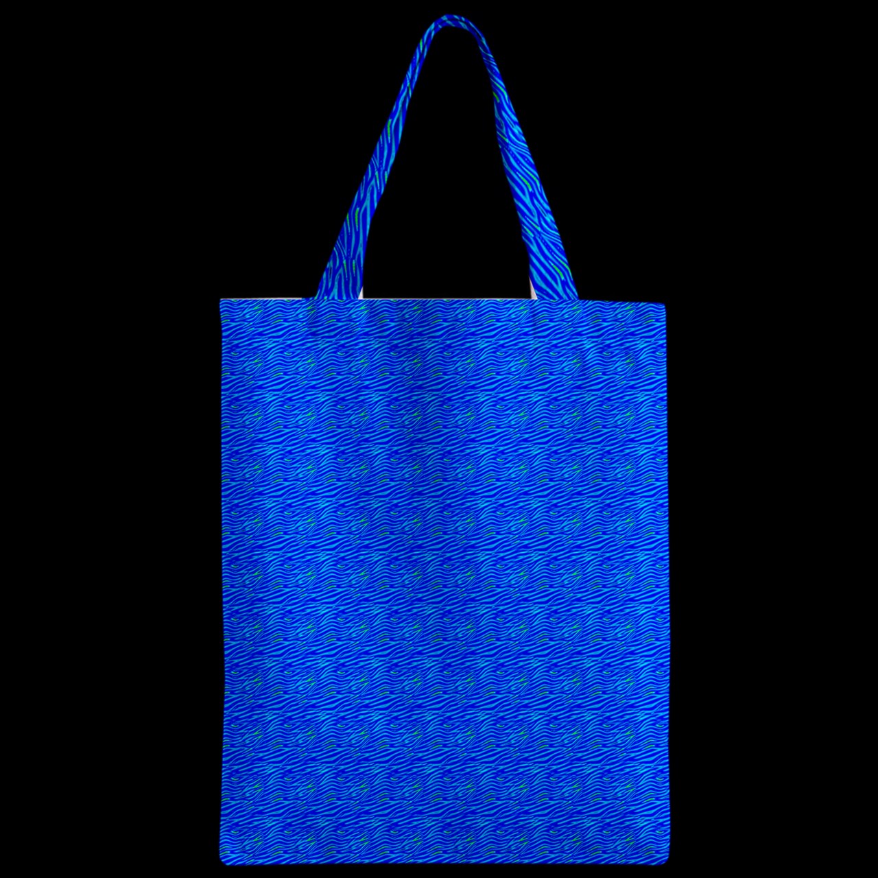 Zipper Classic Tote Bag Blue Wave