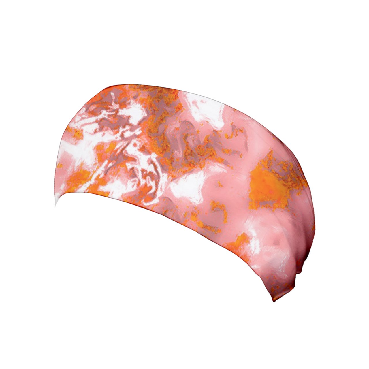 Yoga Headband Red Hibiscus Impressionist