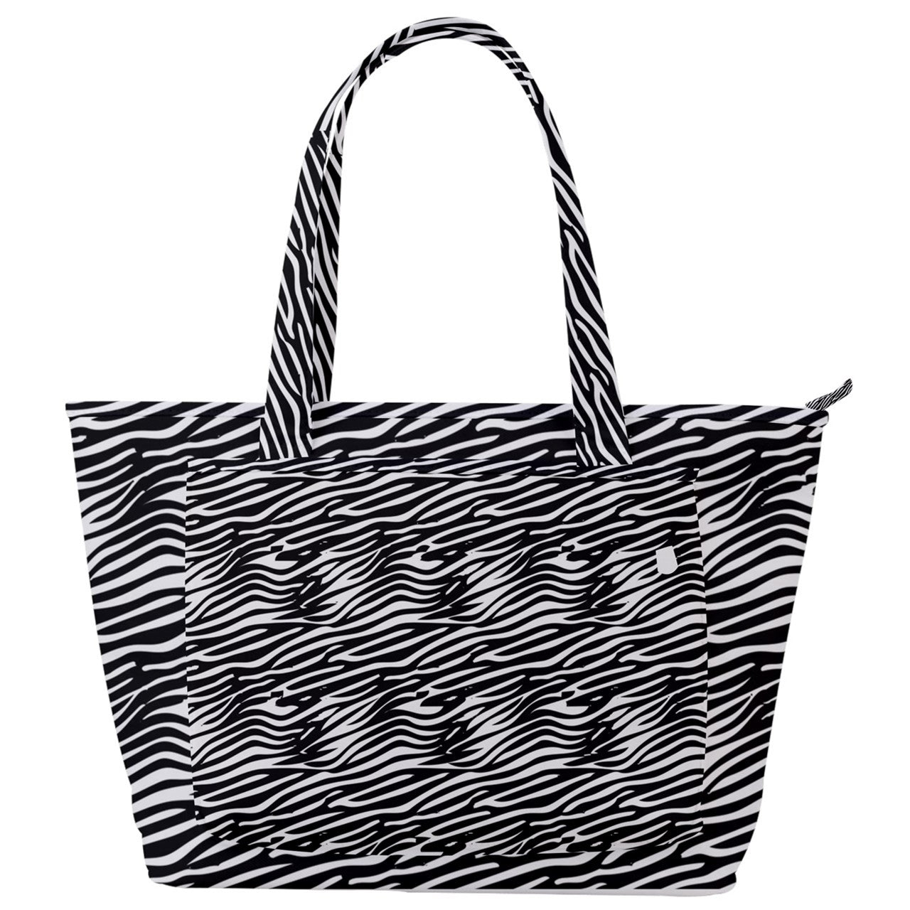 Back Pocket Shoulder Bag Black Stripes