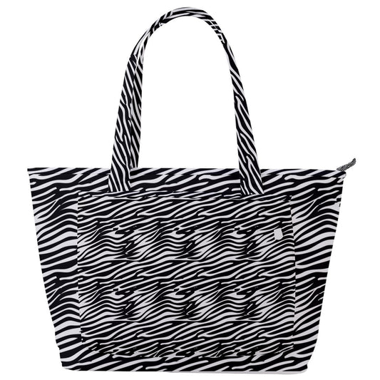 Back Pocket Shoulder Bag Black Stripes