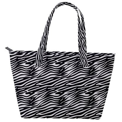 Back Pocket Shoulder Bag Black Stripes