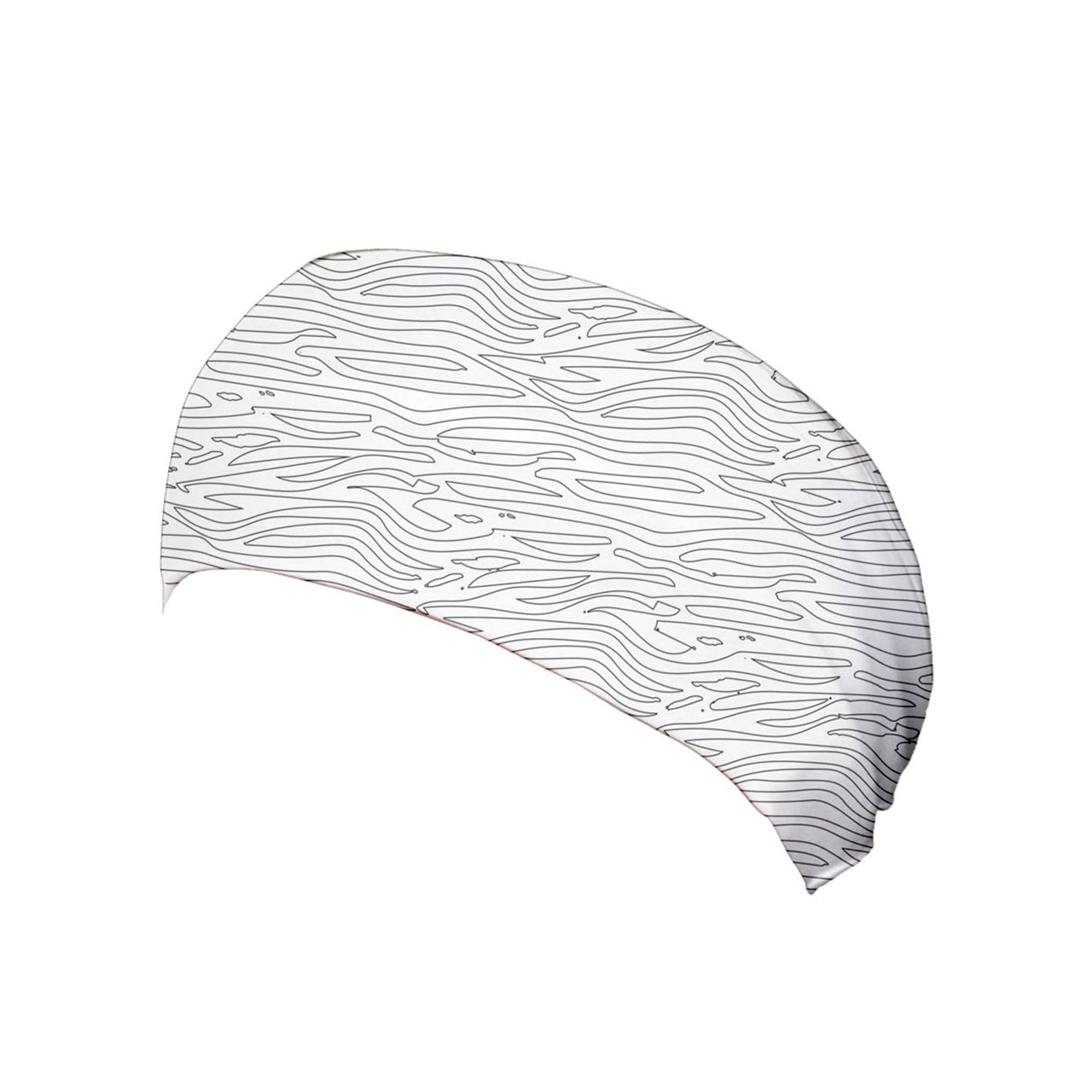 Yoga Headband White Stripes