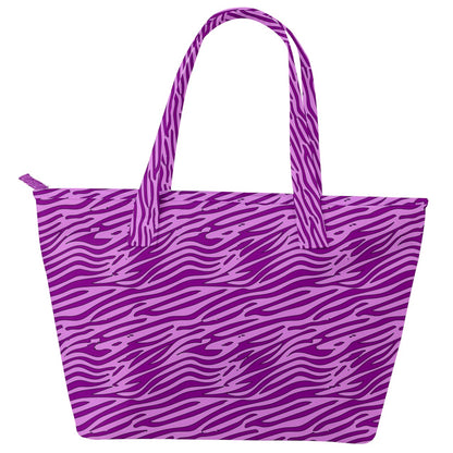 Back Pocket Shoulder Bag Pink and Purple Stripes