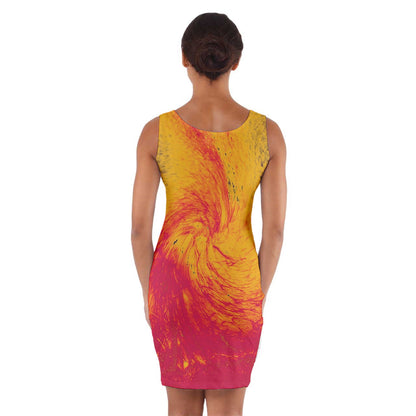 Wrap Front Bodycon Dress Pele's Fire