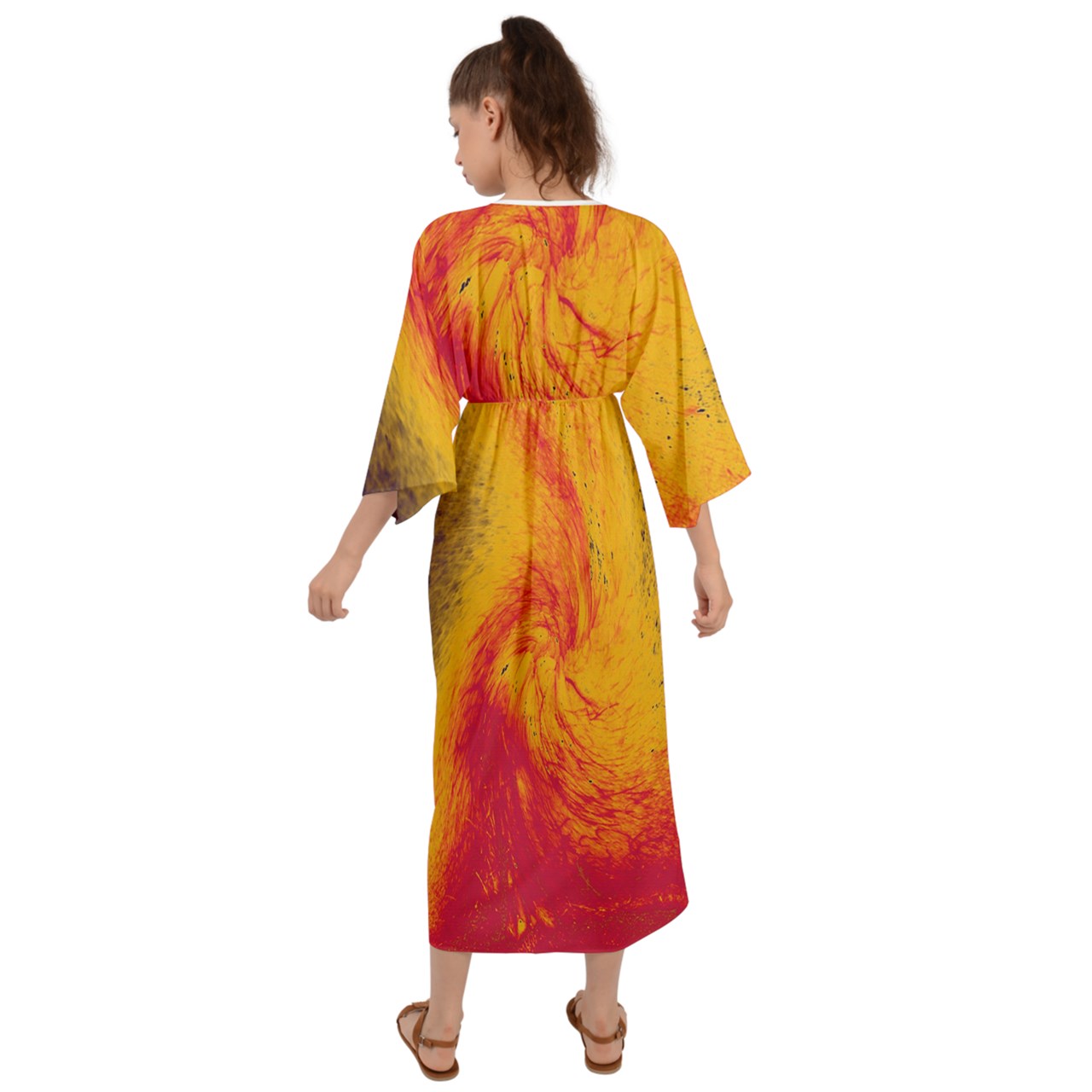 Grecian Style Maxi Dress Pele's Fire