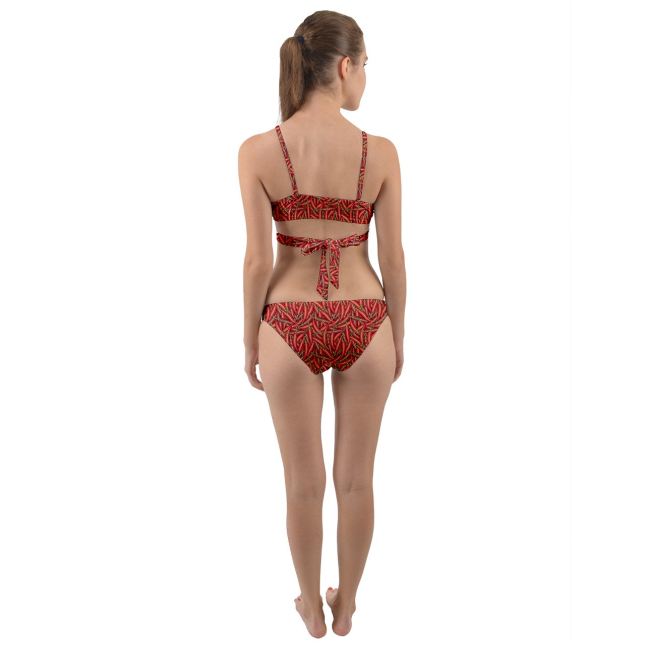 Wrap Around Bikini Set Chili Pepper