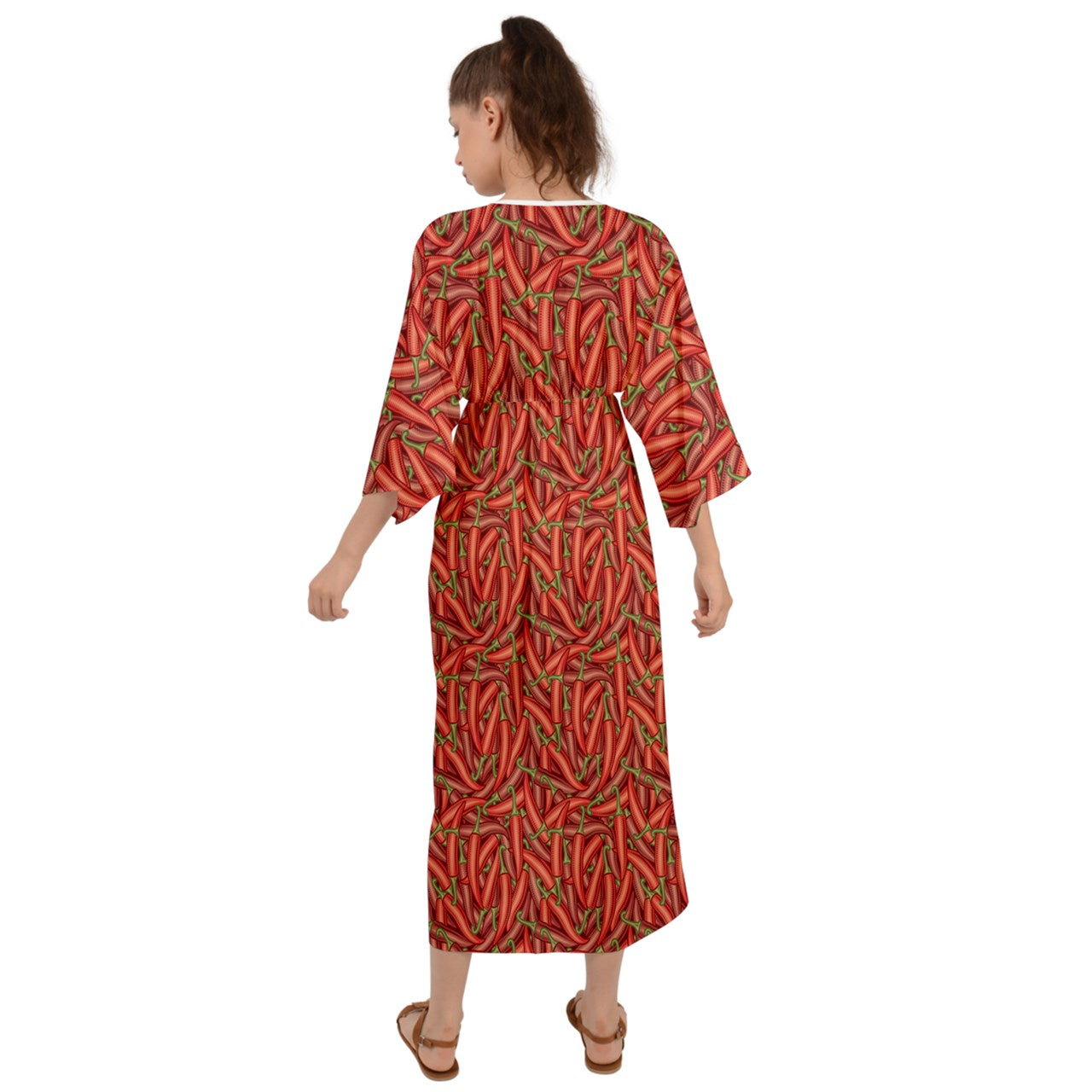 Grecian Style Maxi Dress   Chili Pepper