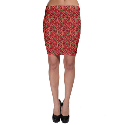 Bodycon Skirt Chili Pepper
