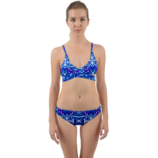 Blue Ginger Wrap Around Bikini Set