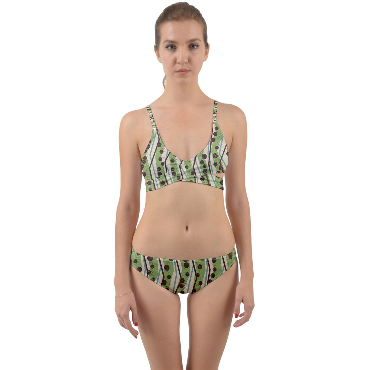 Coffee Plantation Wrap Around Bikini Set