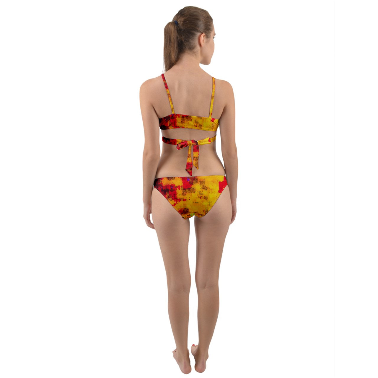 Fire Noise Wrap Around Bikini Set