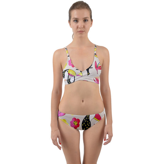 Toucans Wrap Around Bikini Set