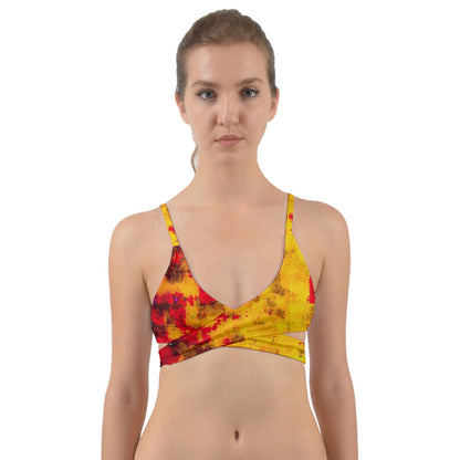 Fire Noise Wrap Around Bikini Top