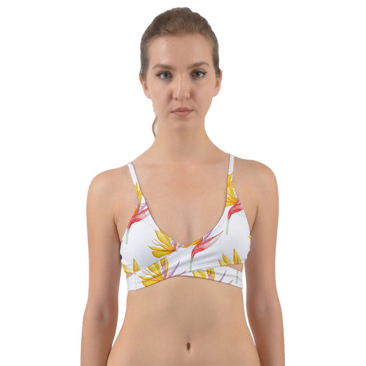 Large Orchid Wrap Around Bikini Top