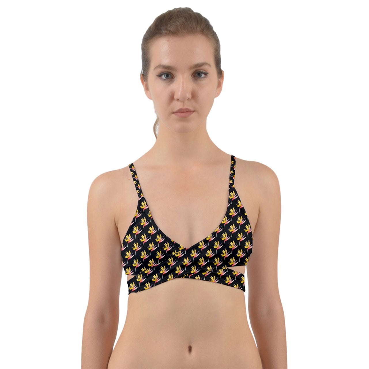 Bird of Paradise Wrap Around Bikini Top