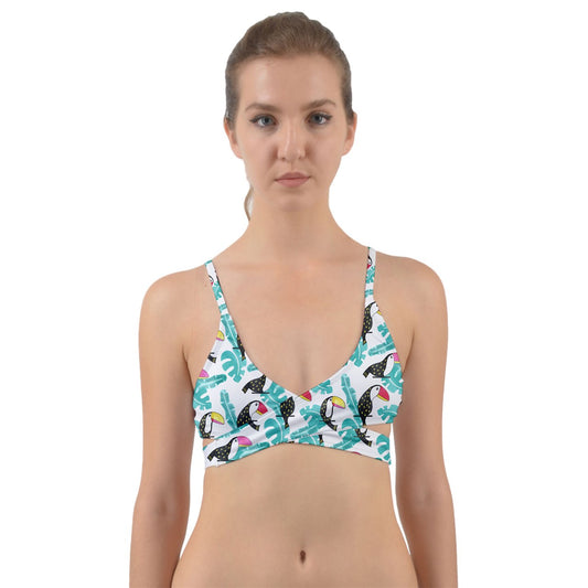 Toucans Small Wrap Around Bikini Top