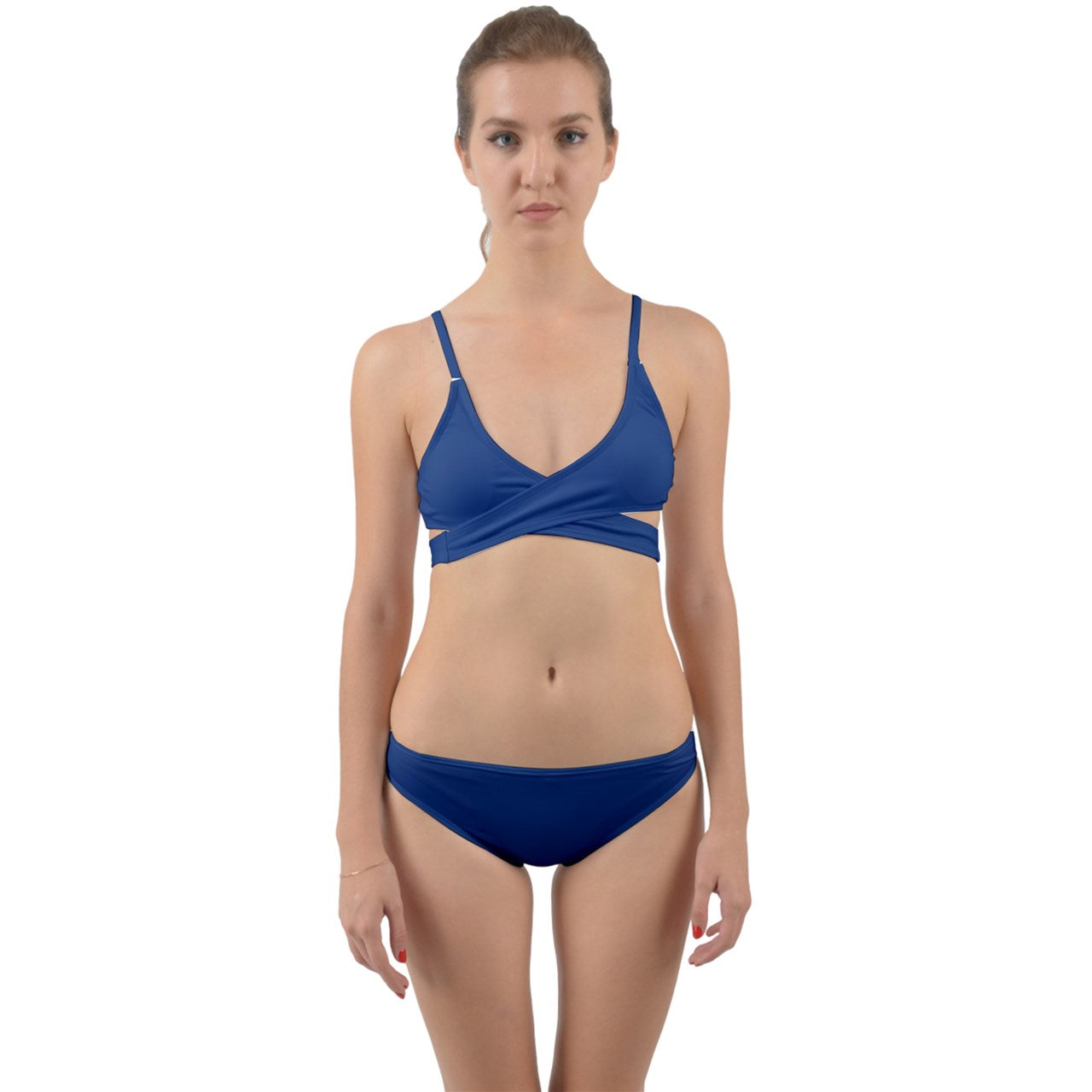 Wrap Around Bikini Set Classic Blue