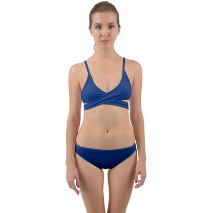 Wrap Around Bikini Set Classic Blue