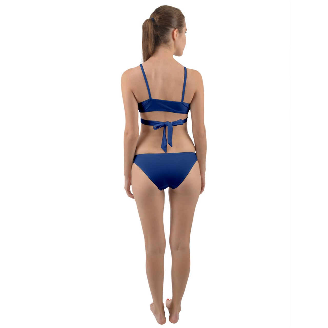 Wrap Around Bikini Set Classic Blue