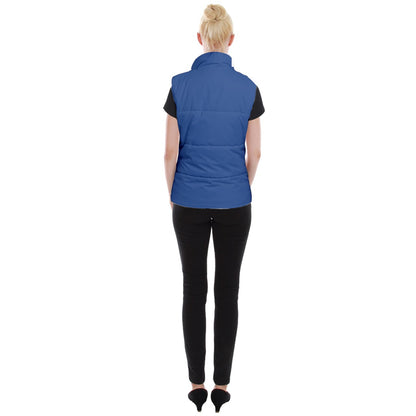 Women's Button Up Vest Classic Blue