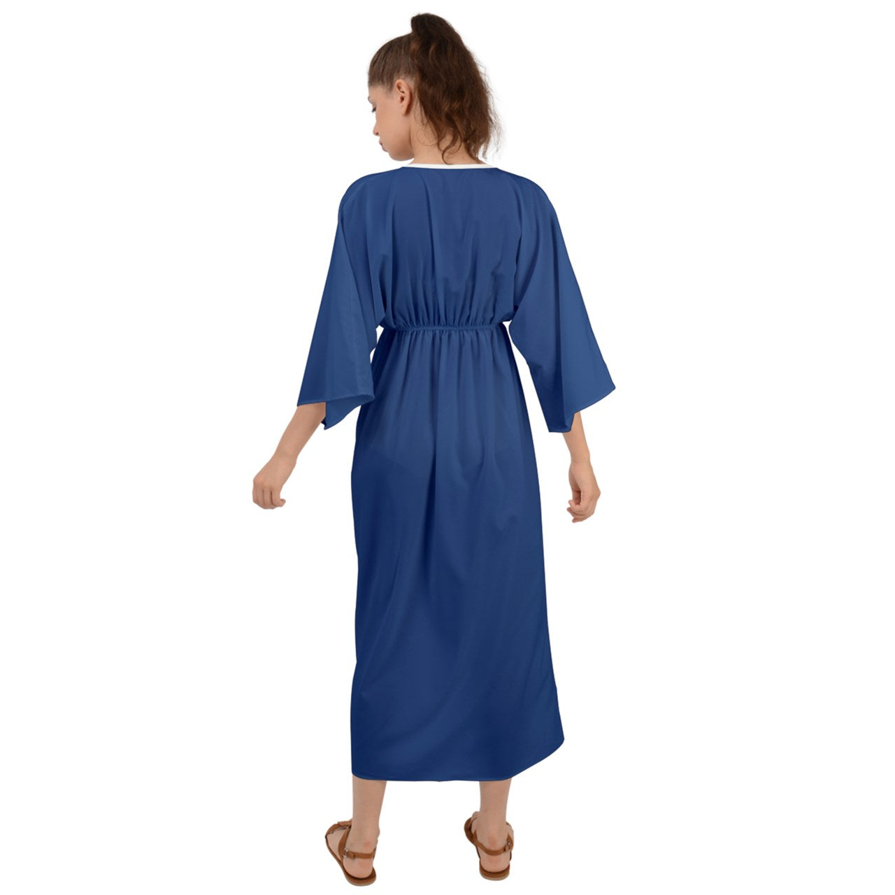 Grecian Style Maxi Dress Classic Blue