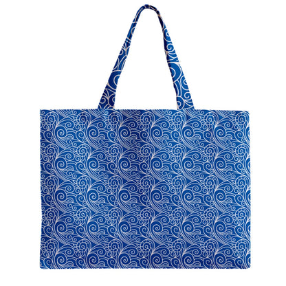 Zipper Mini Tote Bag Blue Wind