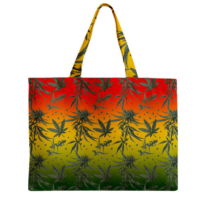 Marijuana Zipper Mini Tote Bag