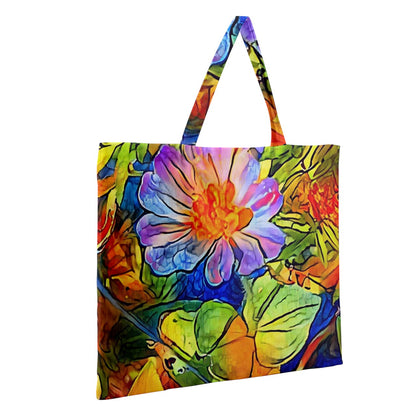 Petunia Zipper Large Tote Bag