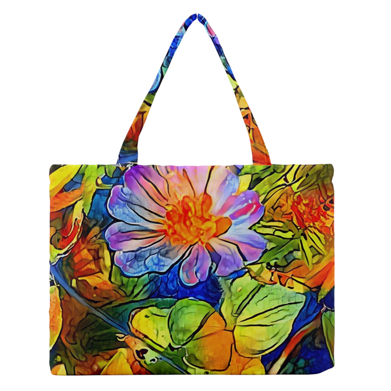 Petunia Zipper Medium Tote Bag