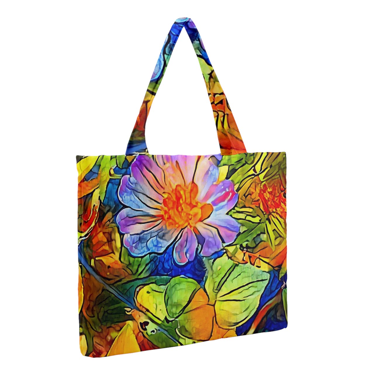 Petunia Zipper Medium Tote Bag