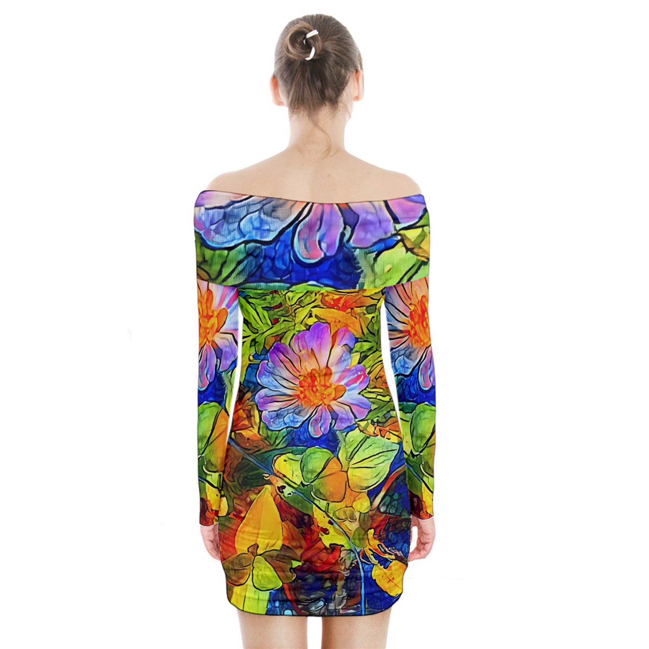 Petunia Long Sleeve Off Shoulder Dress