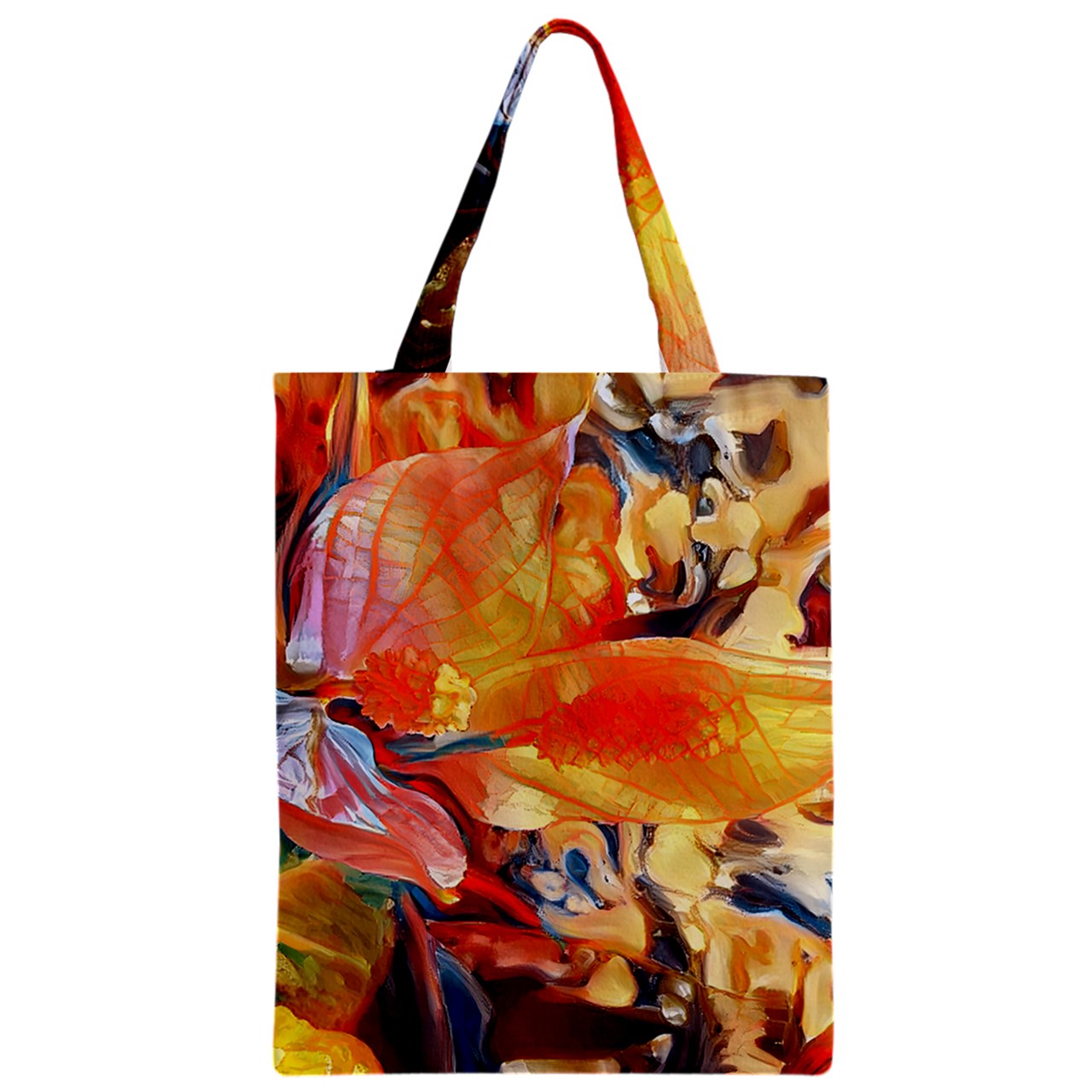 Peace Lily Zipper Classic Tote Bag