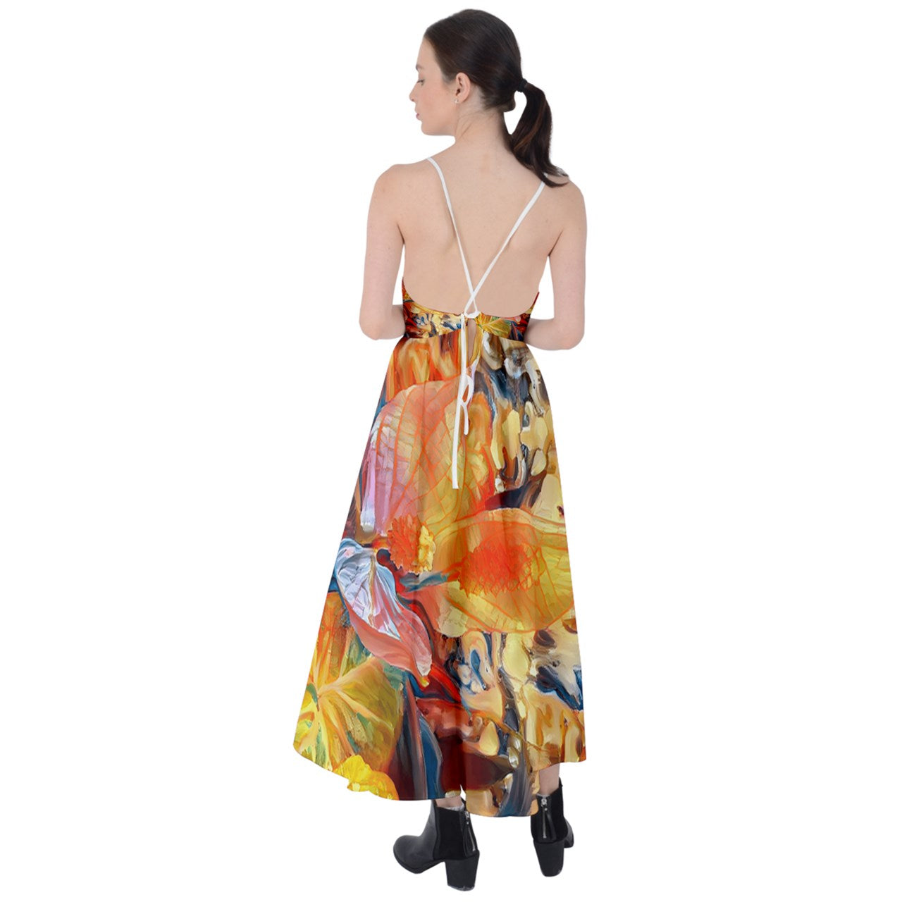 Peace Lily Tie Back Maxi Dress