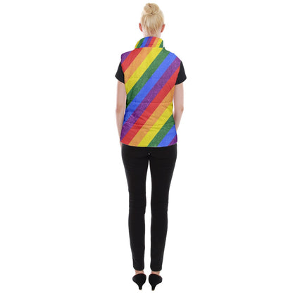 Rainbow Pride Women's Button Up Vest