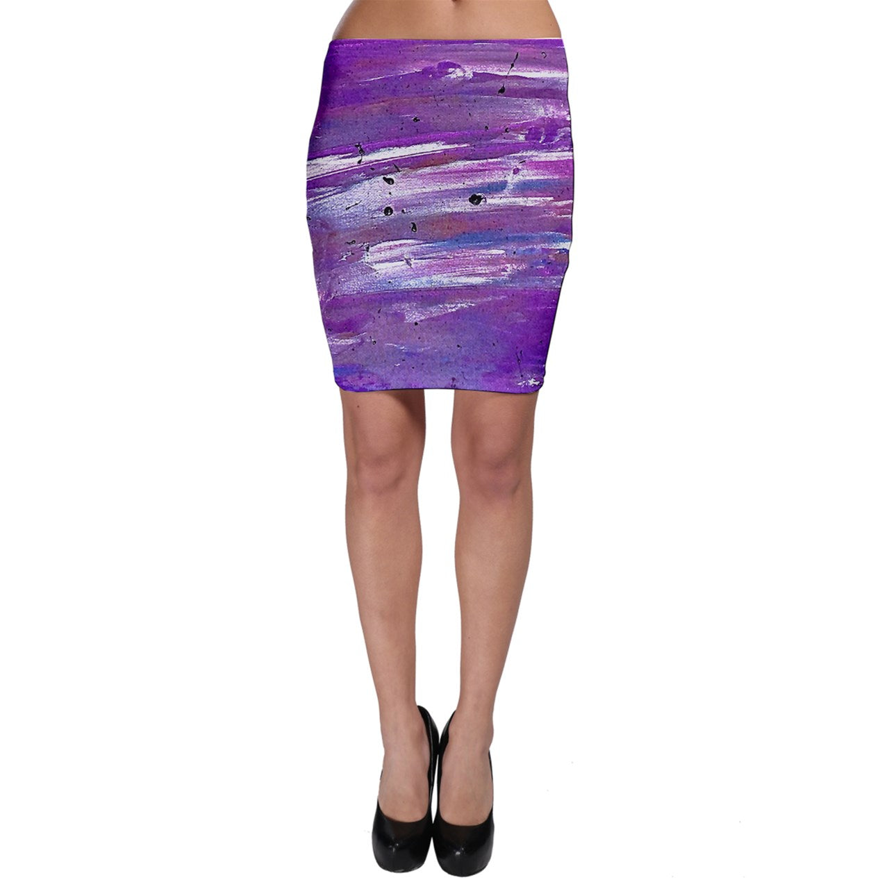 Purple Bodycon Skirt