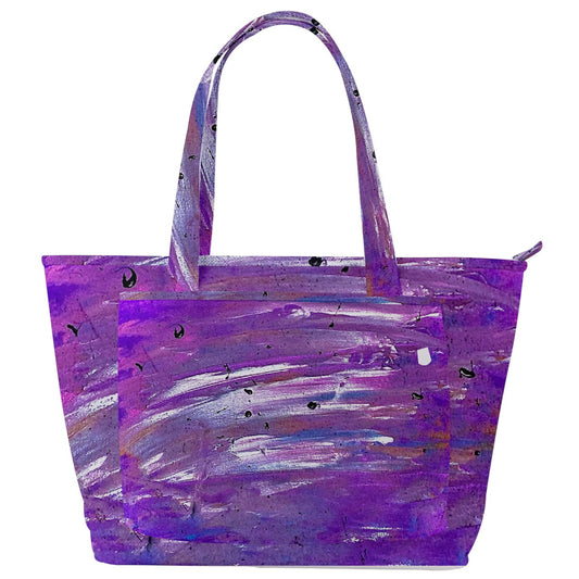 Purple Back Pocket Shoulder Bag