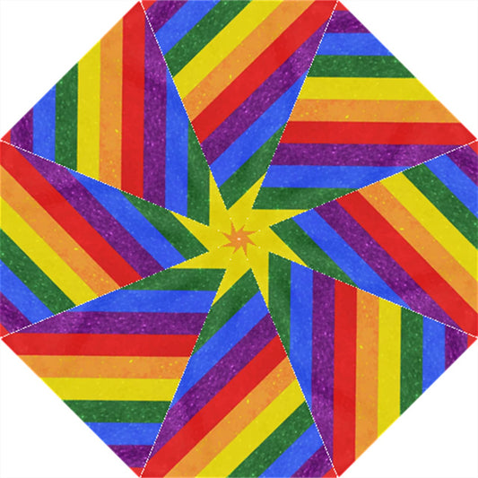 Rainbow Pride Hook Handle Umbrellas (Large)