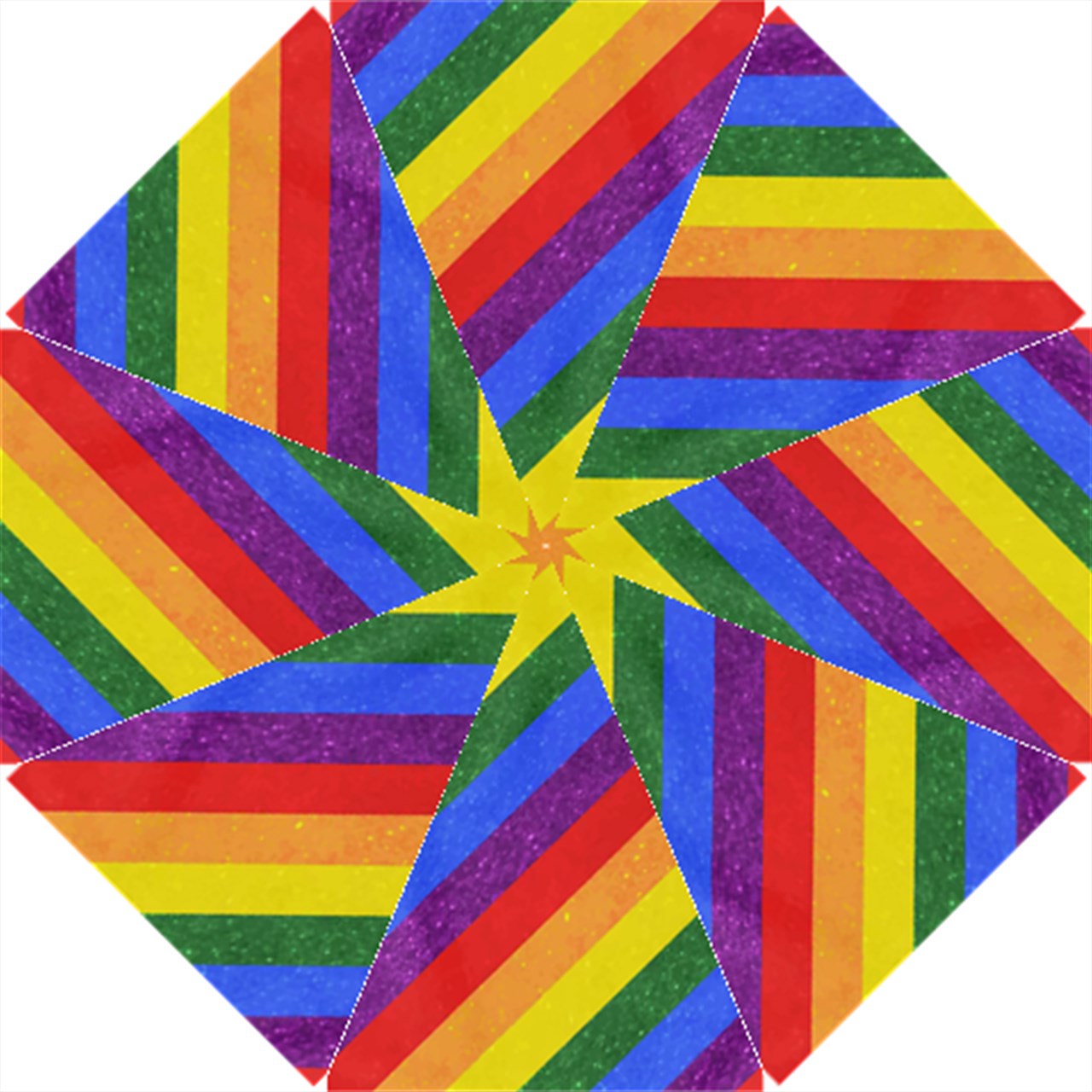 Rainbow Pride Hook Handle Umbrellas (Small)