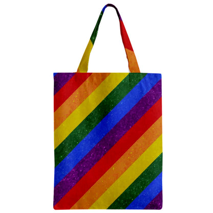 Rainbow Pride Zipper Classic Tote Bag