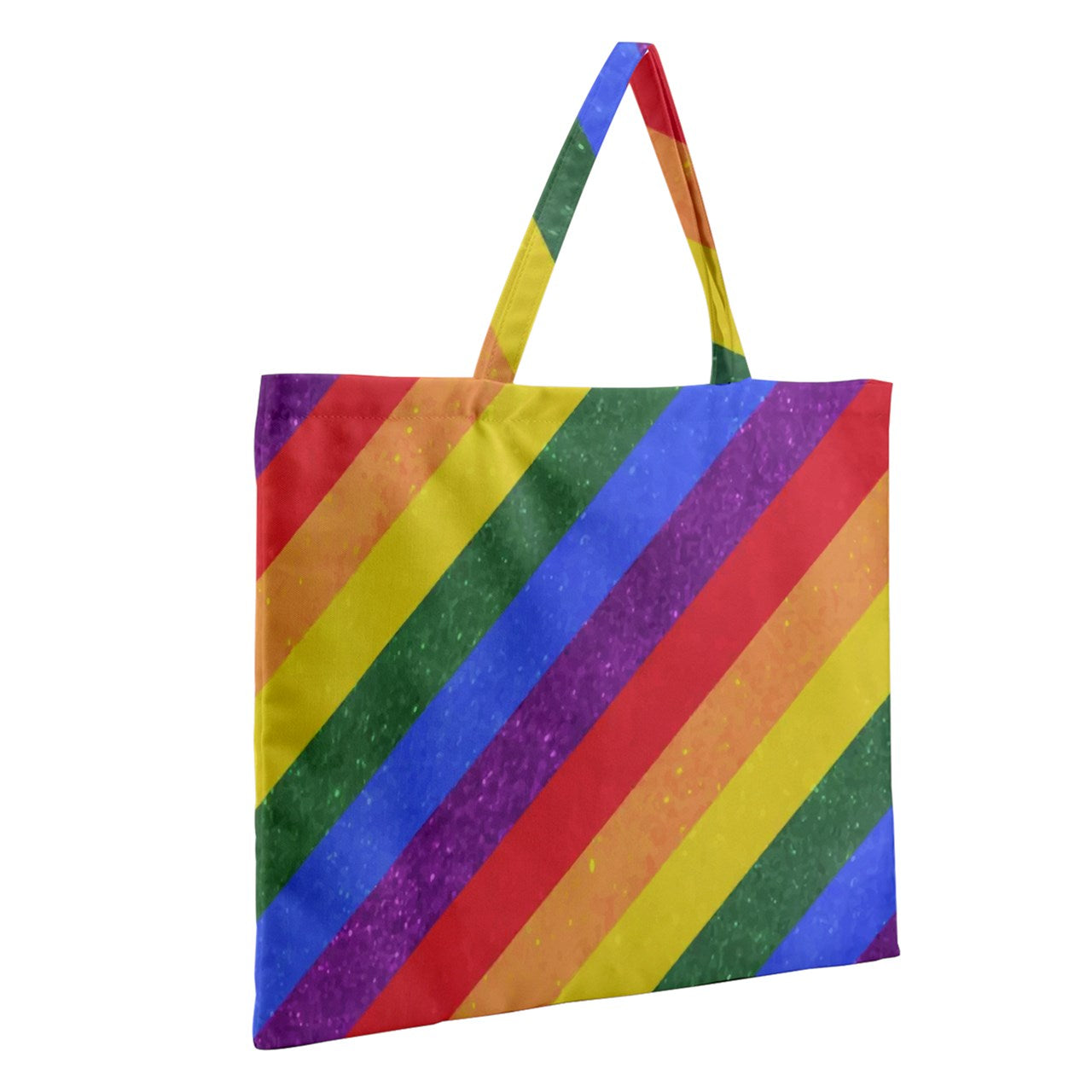 Rainbow Pride Zipper Large Tote Bag