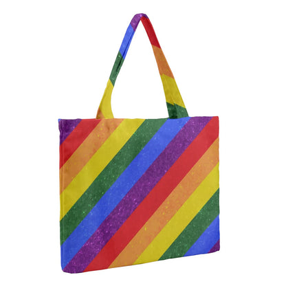 Rainbow Pride Zipper Medium Tote Bag