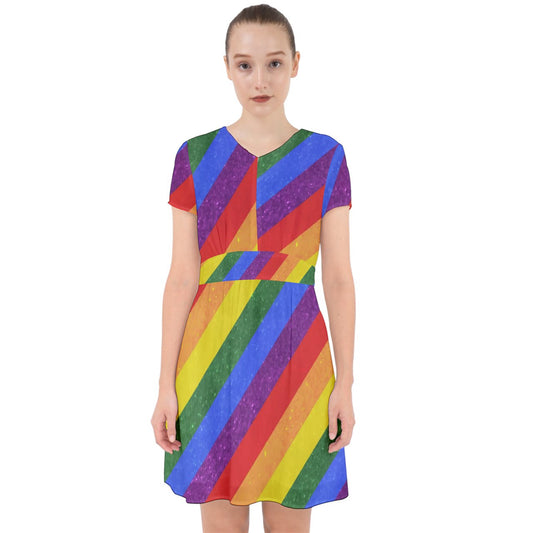 Rainbow Pride Adorable in Chiffon Dress