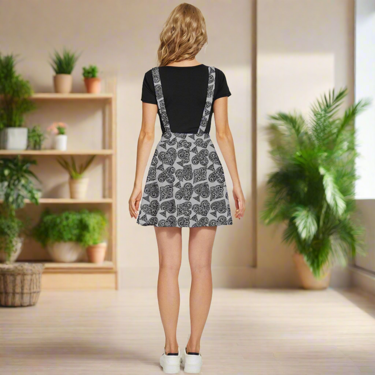 Playing Cards Gray | Apron Dress