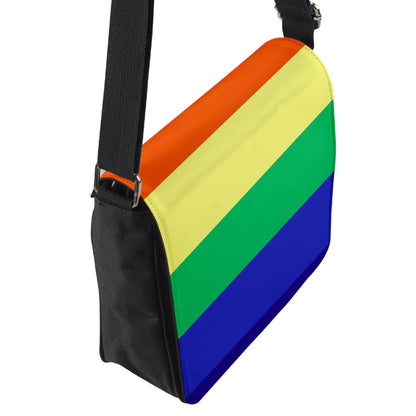 LGBTQ Rainbow Pride #12 Flap Closure Messenger Bag (S)