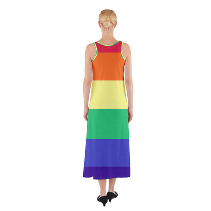 LGBTQ Rainbow Pride #12 Sleeveless Maxi Dress